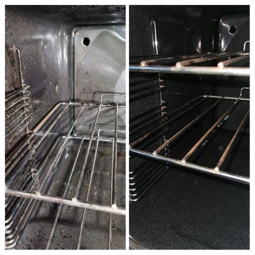 Inside Oven before and after